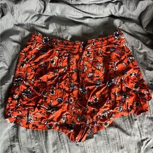 Floral Orange Women's Shorts